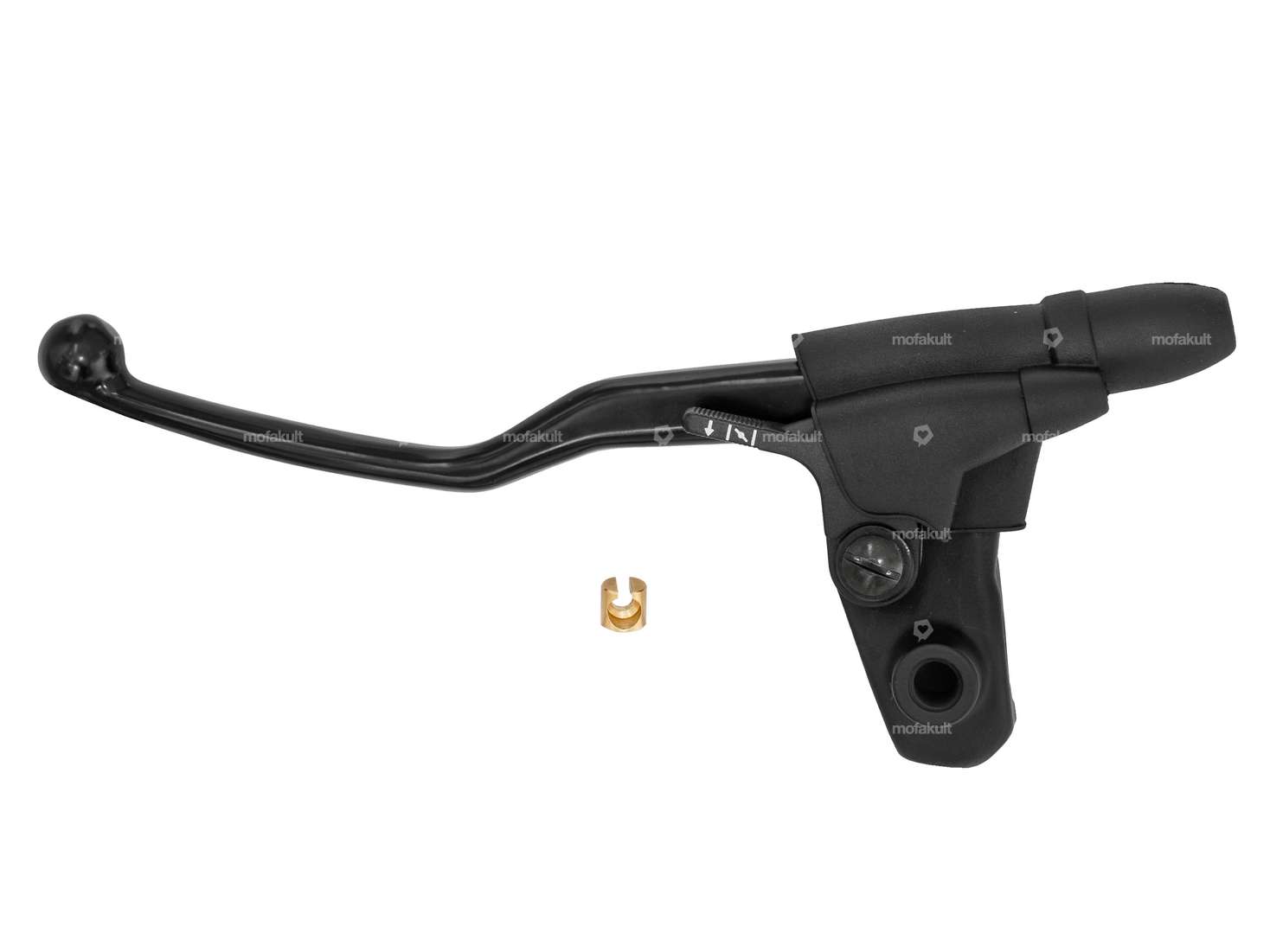 Domino Bremsgriff Alu links mit Dekohebel schwarz Carousel Image 1