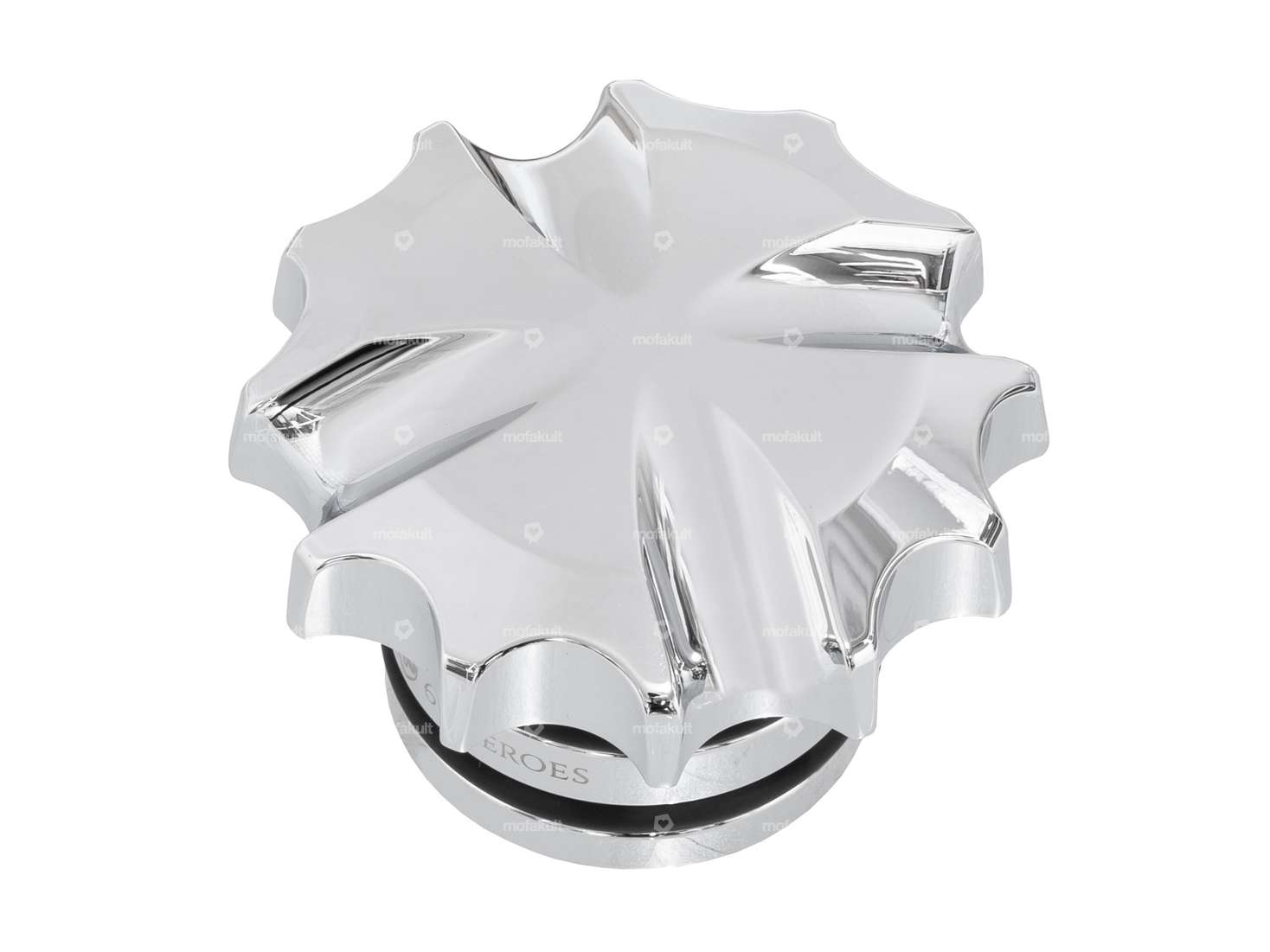 66HEROES Tankdeckel «Iron Cross» Alu Chrom | Zündapp Belmondo Carousel Image 1