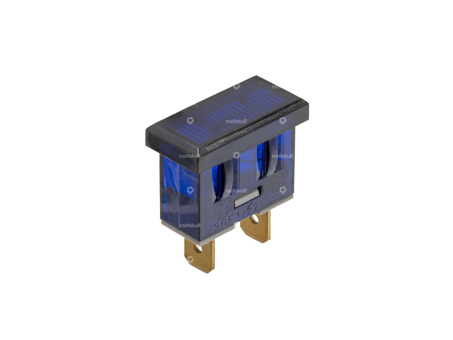 Indicator light blue 6V square (21.5 x 9.5 mm) Carousel Image 1