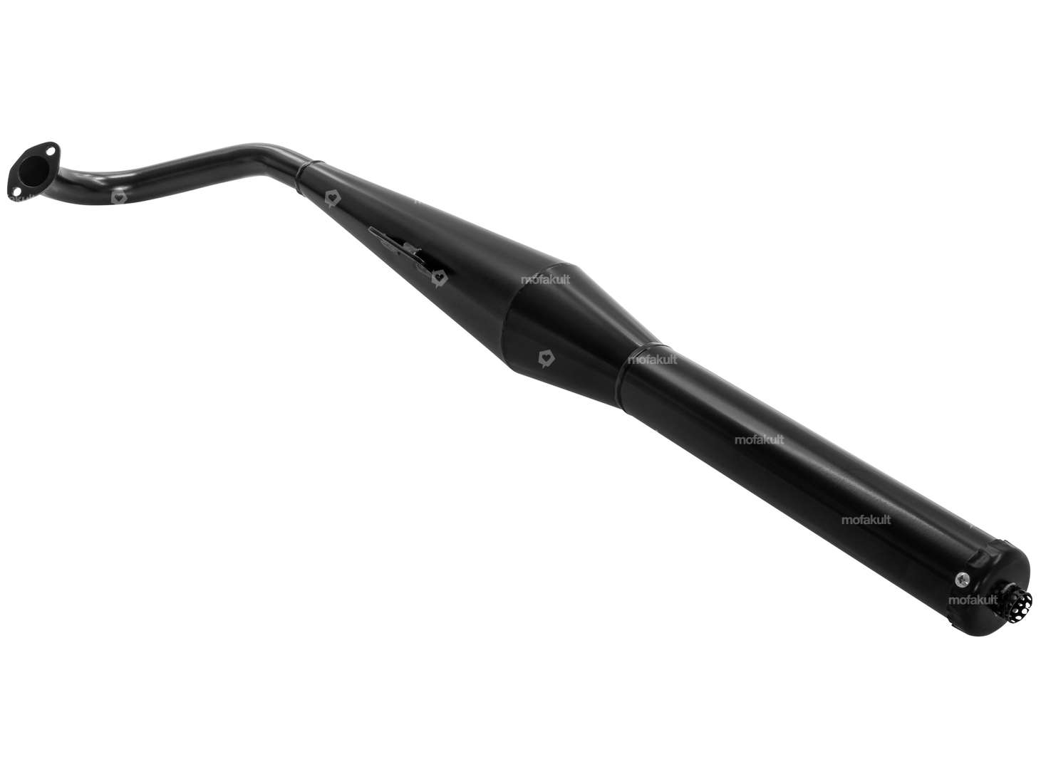 HOMOET exhaust P4 28 mm black | Puch MV, VS, MS / Tomos 2L, 3L Carousel Image 2