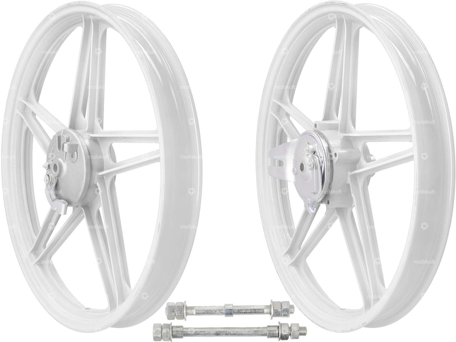 Felgensatz 17" Guss weiss (5 Speichen) | Peugeot 103 Carousel Image 1