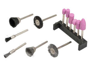Schleif-/ Bürsten-Set 12-tlg. (Aufnahme 3 mm) Schleif-/ Bürsten-Set 12-tlg. (Aufnahme 3 mm)
