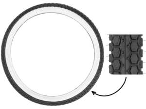 Continental 2.50 x 19" tires whitewall Continental 2.50 x 19" tires whitewall