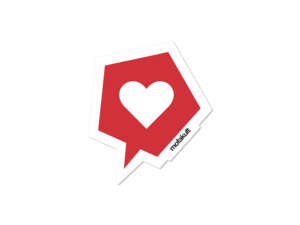 mk-Merch sticker "mofakult heart" 25 x 30 mm mk-Merch sticker "mofakult heart" 25 x 30 mm