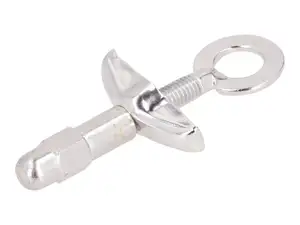 Wheel clamp Ø 11 mm M6 guide plate special nut straight galvanized Wheel clamp Ø 11 mm M6 guide plate special nut straight galvanized