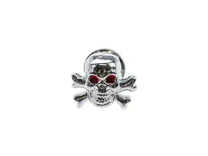 Decorative figure Skull with Bones chrome red eyes (grub screw) Decorative figure Skull with Bones chrome red eyes (grub screw)