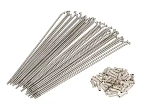 WWS 17" Speichen-Set inkl. Nippel (2.6 x 190 mm) 125° Inox | Puch MS / MV, Kreidler Flory WWS 17" Speichen-Set inkl. Nippel (2.6 x 190 mm) 125° Inox | Puch MS / MV, Kreidler Flory