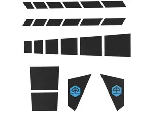 Aufkleber-Set Rahmen schwarz | Piaggio SUPERbravo Aufkleber-Set Rahmen schwarz | Piaggio SUPERbravo