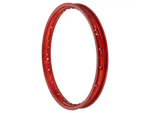 Felgenring 1.40 x 17" (48 mm) Alu rot eloxiert Felgenring 1.40 x 17" (48 mm) Alu rot eloxiert