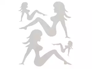 «Pin-up» Kleberset weiss «Pin-up» Kleberset weiss