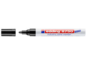 edding 8750 Industrie-Lackmarker 2 - 4 mm schwarz edding 8750 Industrie-Lackmarker 2 - 4 mm schwarz