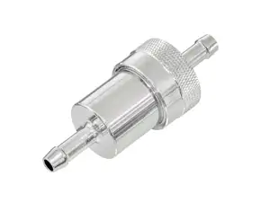 GPO Benzinfilter Anschluss 6 mm Aluminium silber (demontierbar) GPO Benzinfilter Anschluss 6 mm Aluminium silber (demontierbar)