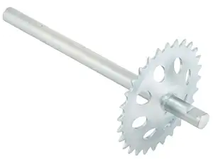 Tretachse mit Kranz verzinkt | Puch Supermaxi LG1, LG2 (Kat) Tretachse mit Kranz verzinkt | Puch Supermaxi LG1, LG2 (Kat)