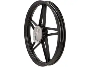 17" Vorderrad Guss schwarz mit Bremsankerplatte 17" Vorderrad Guss schwarz mit Bremsankerplatte