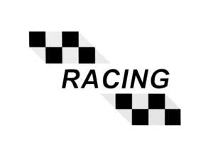 Aufkleber Tank «RACING» schwarz | Puch X30 NG-2AH Aufkleber Tank «RACING» schwarz | Puch X30 NG-2AH