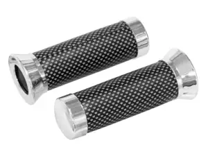 Handles imitation leather black / gray / chrome Handles imitation leather black / gray / chrome