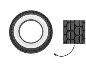 Mitas 3.50 x 8" Reifen B13 Allround Weisswand (Scooter) Mitas 3.50 x 8" Reifen B13 Allround Weisswand (Scooter)