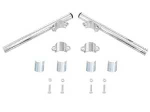 Stub handlebar 25 cm chrome (26 - 28 mm fork leg) Stub handlebar 25 cm chrome (26 - 28 mm fork leg)