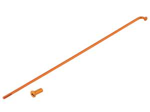 GPO 19" spoke single incl. nipple (2.9 x 212 mm) orange GPO 19" spoke single incl. nipple (2.9 x 212 mm) orange