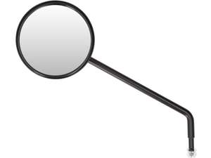 Bumm mirror round angled left black Bumm mirror round angled left black