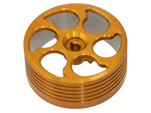 Clutch bell converter Vario CNC aluminum gold | Piaggio Ciao, SI, Bravo, Boxer Clutch bell converter Vario CNC aluminum gold | Piaggio Ciao, SI, Bravo, Boxer