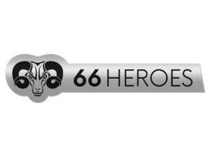 66HEROES Aufkleber «66HEROES» 83 x 20 mm Chrom 66HEROES Aufkleber «66HEROES» 83 x 20 mm Chrom