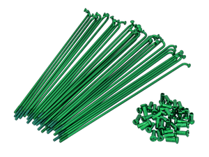 GPO 17" Speichen-Set inkl. Nippel (2.9 x 188 mm) grün GPO 17" Speichen-Set inkl. Nippel (2.9 x 188 mm) grün
