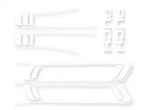 Klebersatz Tank & Rahmen weiss / PVC-Transparent | Puch Maxi S Klebersatz Tank & Rahmen weiss / PVC-Transparent | Puch Maxi S