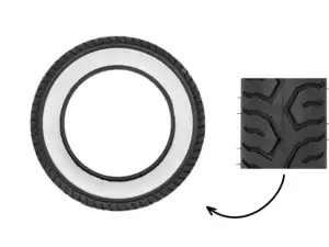 Mitas 3.00 x 10" Reifen MC12 Allround Weisswand Scooter Mitas 3.00 x 10" Reifen MC12 Allround Weisswand Scooter