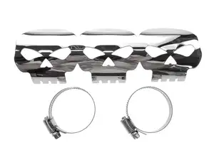 Auspuff Hitzeblech «Skull» Chrom Auspuff Hitzeblech «Skull» Chrom