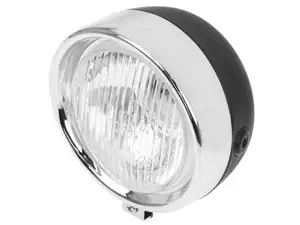 Scheinwerfer rund schwarz matt (mit Spoiler) Scheinwerfer rund schwarz matt (mit Spoiler)