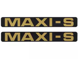 Aufkleber «MAXI-S» gold Aufkleber «MAXI-S» gold