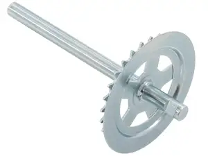 GPO pedal axle 28 teeth keyway galvanized (1A quality) | Piaggio Ciao GPO pedal axle 28 teeth keyway galvanized (1A quality) | Piaggio Ciao