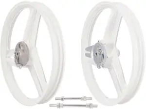 Wheel set 17" cast white (3/6 spokes) | Peugeot 103 Wheel set 17" cast white (3/6 spokes) | Peugeot 103