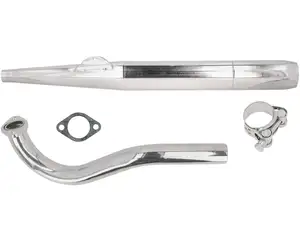 swiing® ingenious Auspuff Zigarre 28 / 70 mm Chrom | Puch Supermaxi LG1/LG2 swiing® ingenious Auspuff Zigarre 28 / 70 mm Chrom | Puch Supermaxi LG1/LG2