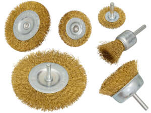 Brush set drill brass 6 pcs. Brush set drill brass 6 pcs.