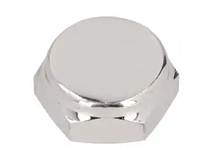 Gabelschaftmutter M26x1 geschlossen mittelhoch Chrom Gabelschaftmutter M26x1 geschlossen mittelhoch Chrom