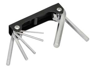 BGS hexagon socket wrench foldable 7 pcs. BGS hexagon socket wrench foldable 7 pcs.