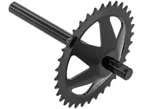 GPO Tretachse mit Kranz 34 Zähne schwarz | Puch X30 Velux GPO Tretachse mit Kranz 34 Zähne schwarz | Puch X30 Velux