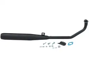 SITO Plus Auspuff 25 mm gerader Auslass schwarz | Tomos SITO Plus Auspuff 25 mm gerader Auslass schwarz | Tomos