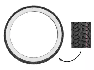 Mitas 2.25 x 16" Reifen B8 Allround Weisswand Mitas 2.25 x 16" Reifen B8 Allround Weisswand