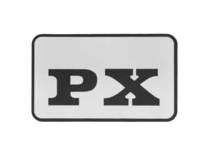 Aufkleber «PX» 52 x 32 mm | Piaggio Ciao PX Aufkleber «PX» 52 x 32 mm | Piaggio Ciao PX