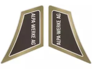 Sticker set Alpa-Werke AG gold | Alpa Black River Sticker set Alpa-Werke AG gold | Alpa Black River