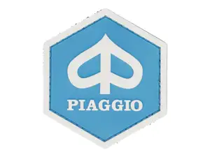 mk-Merch patch "PIAGGIO" rubber 6-corner mk-Merch patch "PIAGGIO" rubber 6-corner