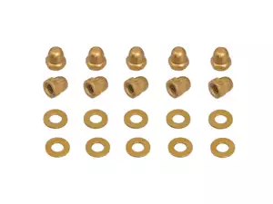 66HEROES M4 cap nut & washer set brass (10 pcs.) 66HEROES M4 cap nut & washer set brass (10 pcs.)