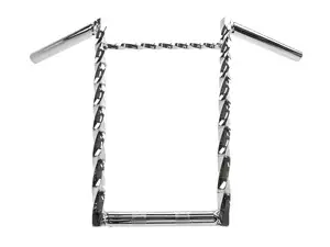 Lenker Gabelplatte 35 cm gedreht mit Strebe Chrom Lenker Gabelplatte 35 cm gedreht mit Strebe Chrom