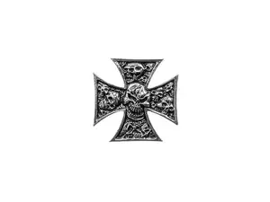 Emblem Iron Cross Skull Chrom (Klebefolie) Emblem Iron Cross Skull Chrom (Klebefolie)