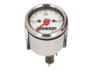 Tacho 80 km/h Ø 48 mm beleuchtet (weisses Ziffernblatt) Tacho 80 km/h Ø 48 mm beleuchtet (weisses Ziffernblatt)